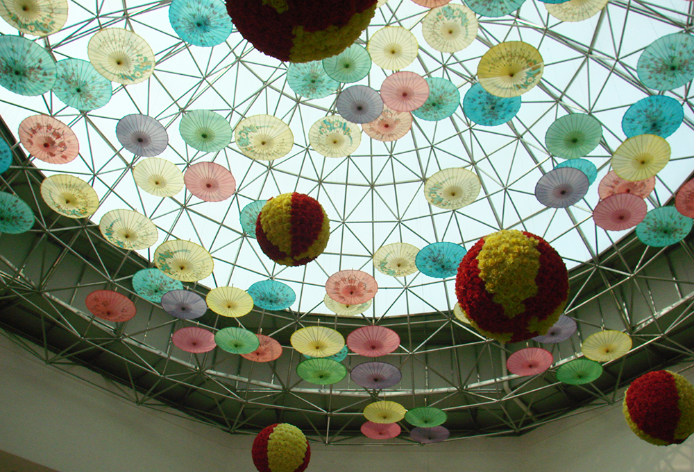 汇豪国际会所不锈钢球形（直径30米）采光网架